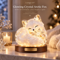 Lungpex™ Glowing Crystal Arctic Fox with Snowflake LED Night Light