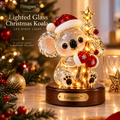 Lungpex™ Light-Up Glass Christmas Koala with Tree LED Night Light