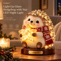 Lungpex™ Light-Up Glass Hedgehog with Star LED Night Light